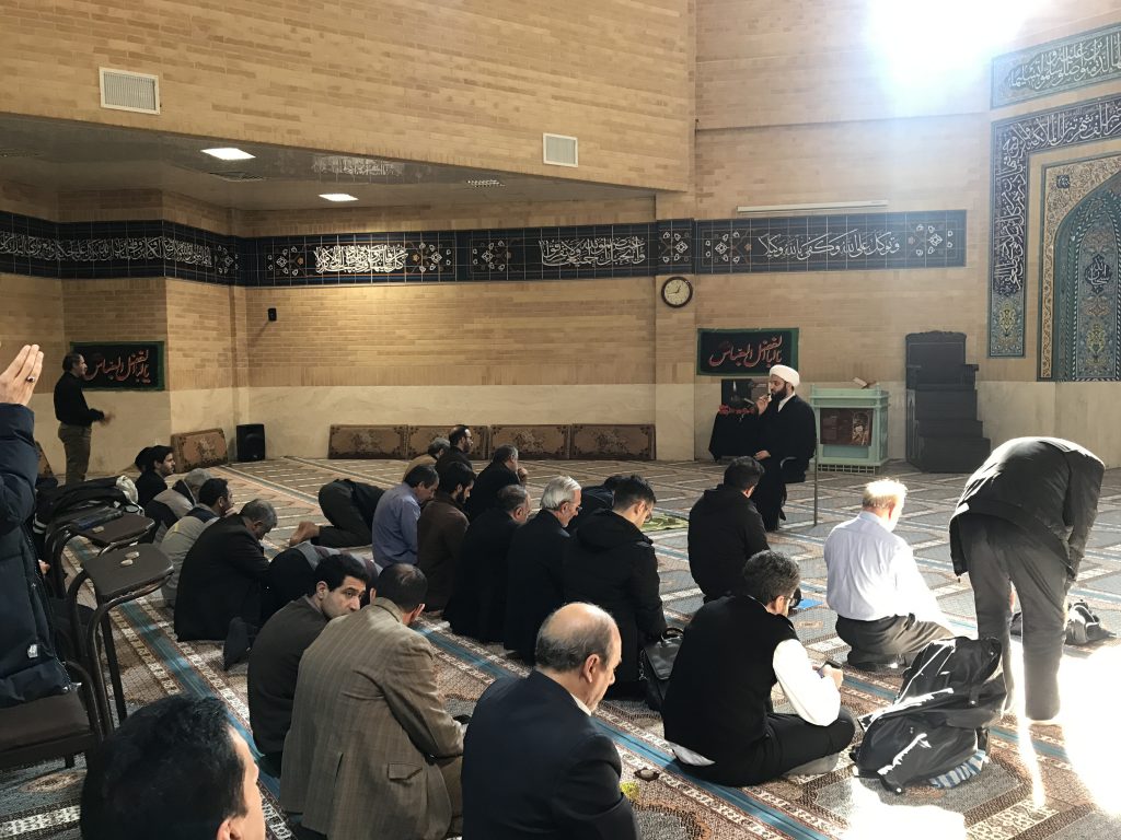مراسم ایام فاطمیه در مسجد دانشگاه (واحد تهران)
